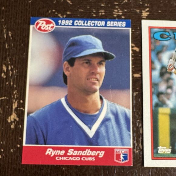 Ryne Sandberg 12 Card Lot With Topps Baseball Leaf Panini Post Score Upper Deck - Picture 2 of 13